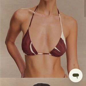 Bikini Top - Chocolate Deco Fleur Print